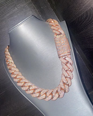 CUSTOM VVS CUBAN LINK (ROSE GOLD)